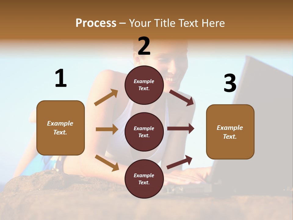 Female Relax Model PowerPoint Template