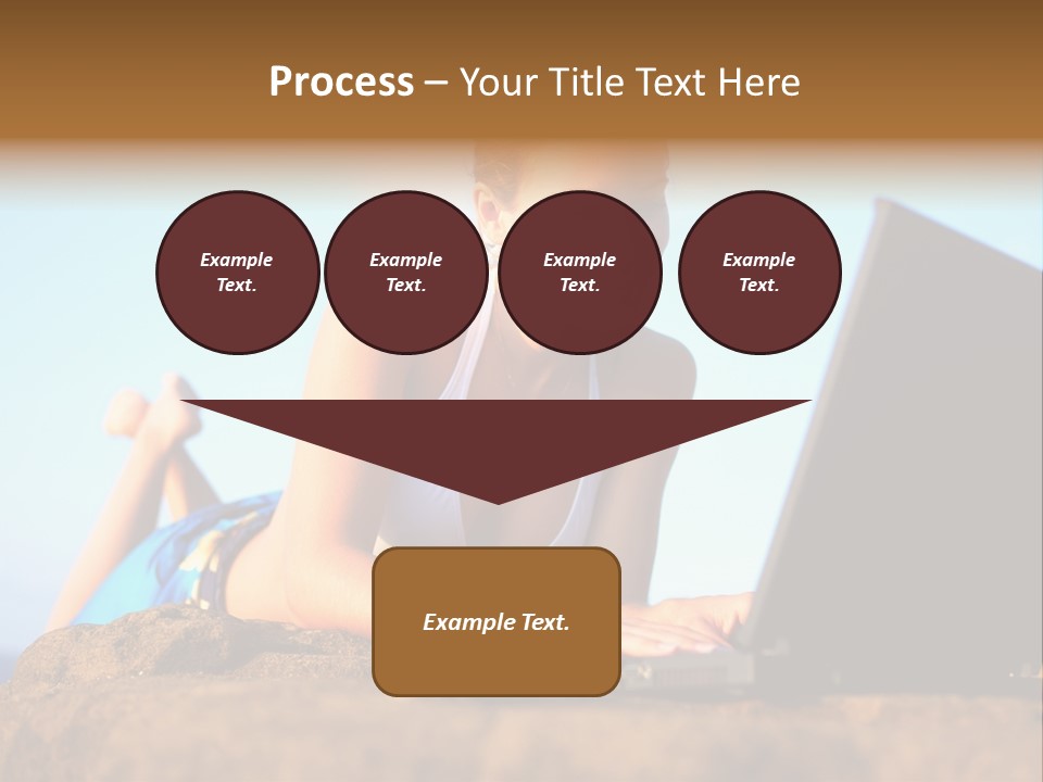Female Relax Model PowerPoint Template