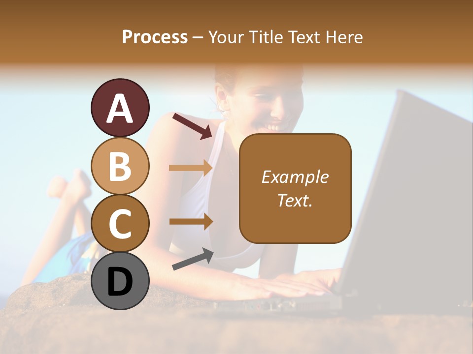 Female Relax Model PowerPoint Template