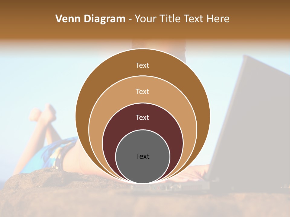 Female Relax Model PowerPoint Template