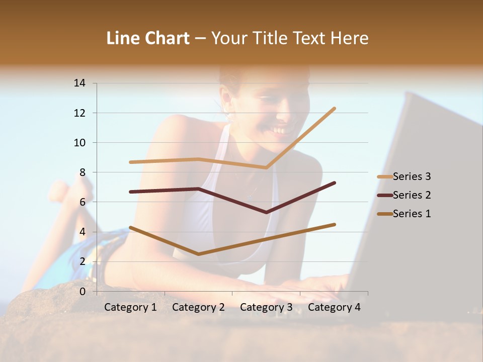 Female Relax Model PowerPoint Template