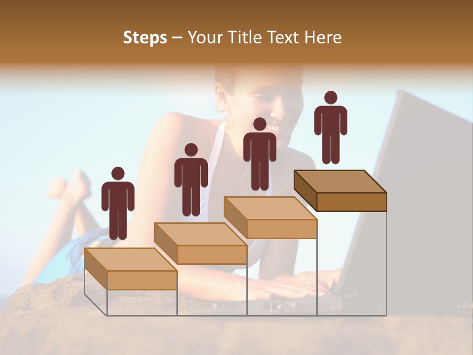 Female Relax Model PowerPoint Template