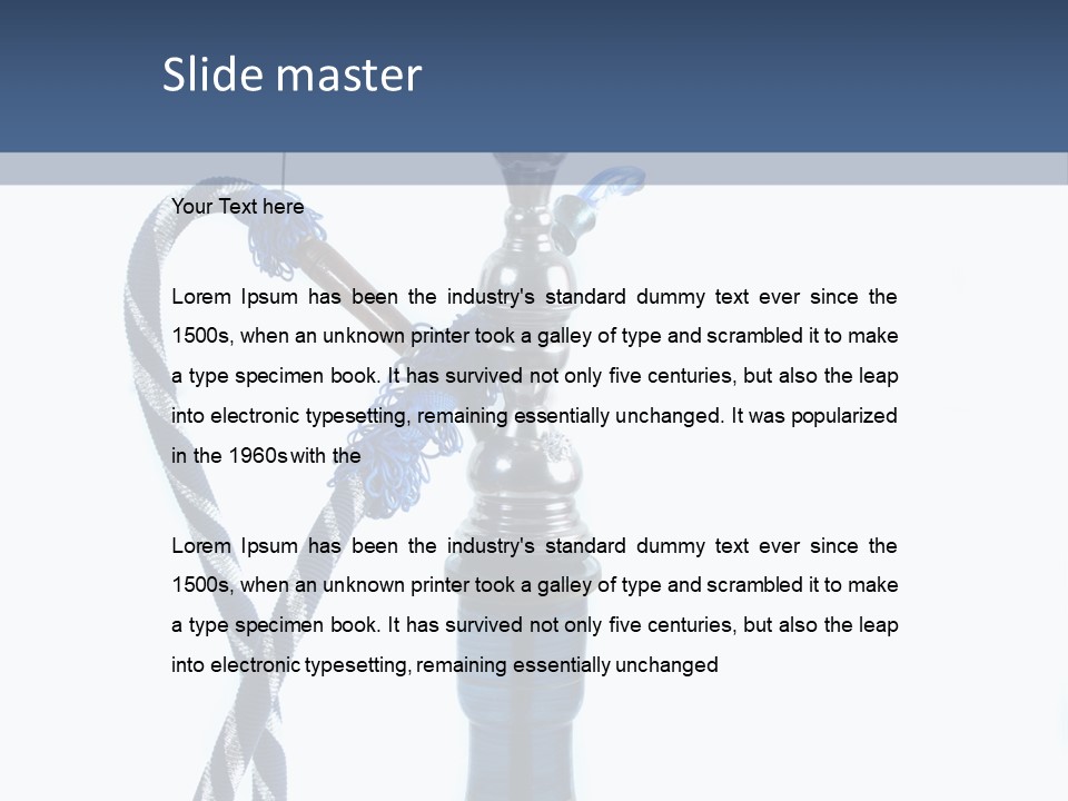 Puff Tobacco Ornament PowerPoint Template