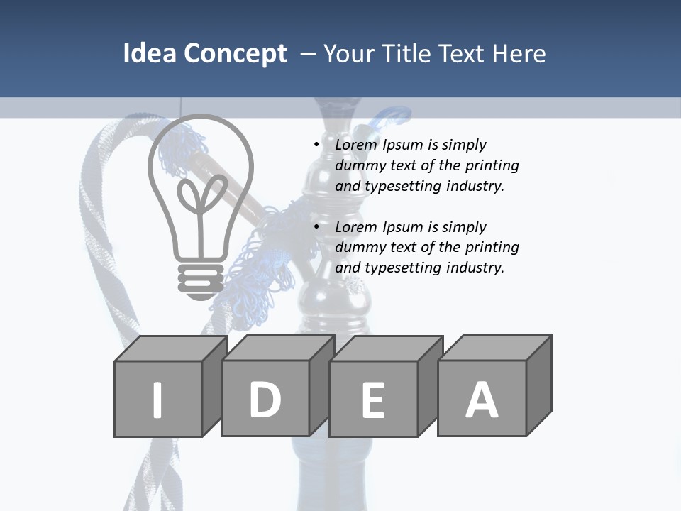 Puff Tobacco Ornament PowerPoint Template