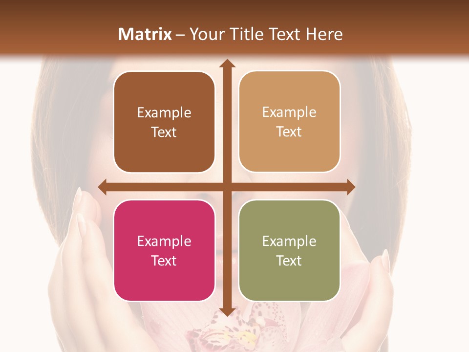 Female Relax Model PowerPoint Template