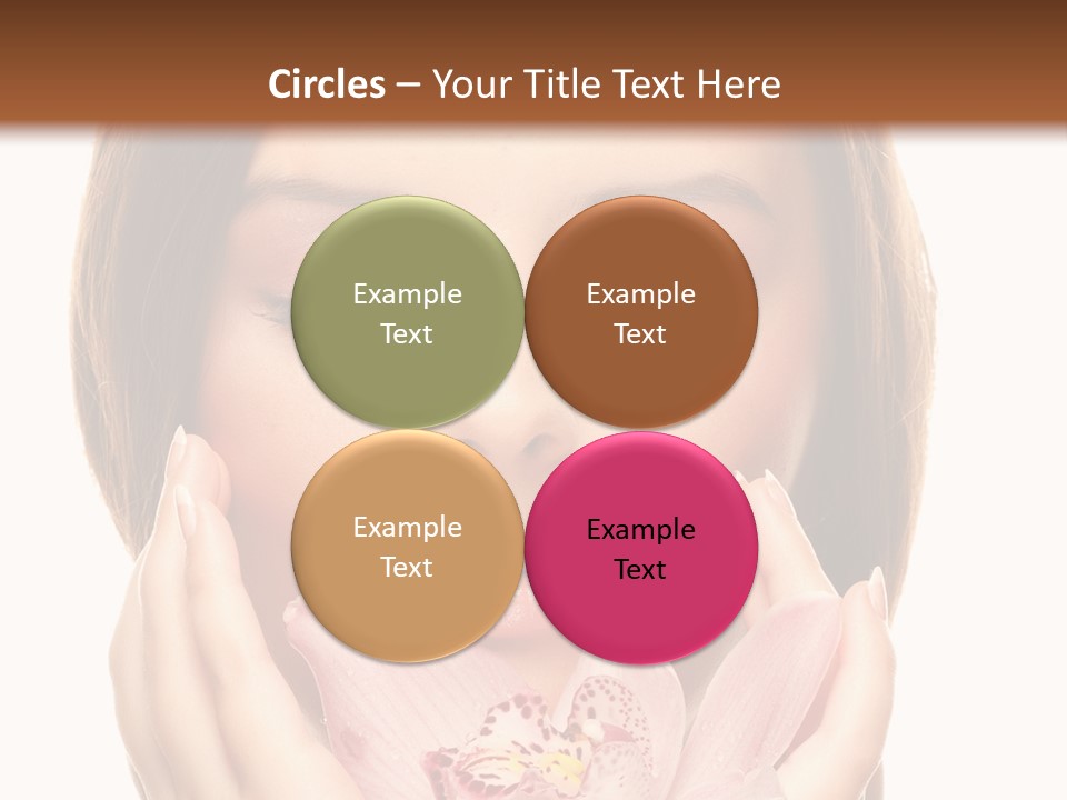 Female Relax Model PowerPoint Template