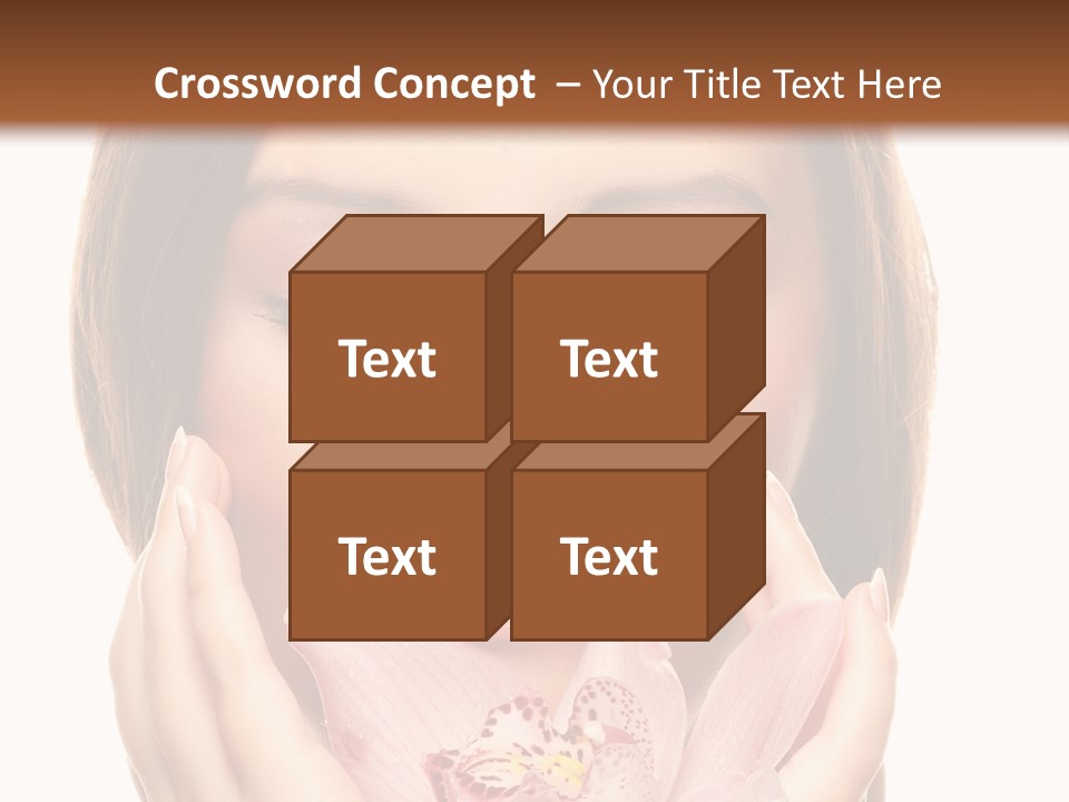 Female Relax Model PowerPoint Template