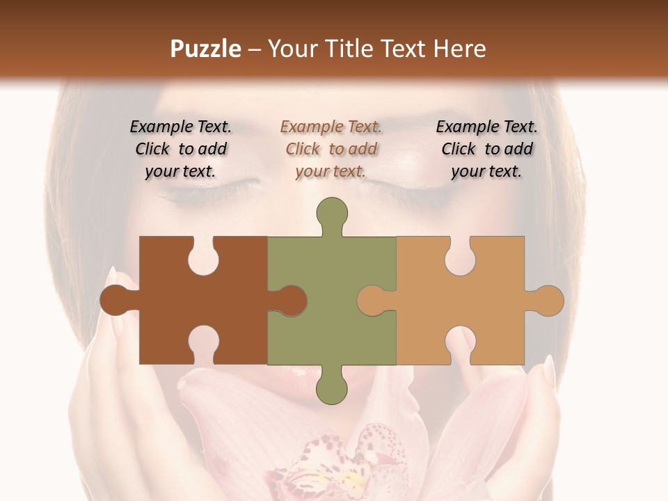 Female Relax Model PowerPoint Template