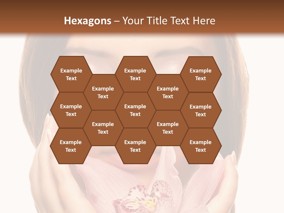 Female Relax Model PowerPoint Template