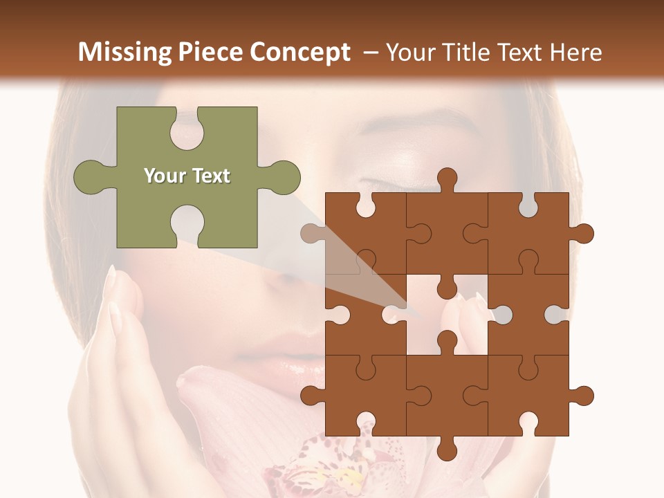 Female Relax Model PowerPoint Template