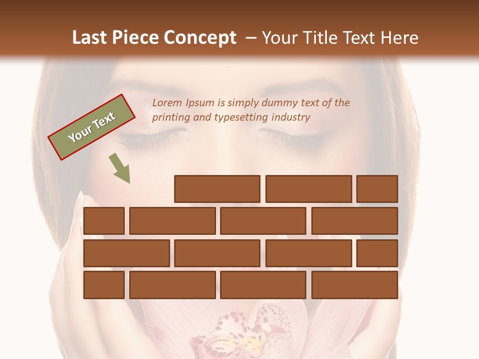 Female Relax Model PowerPoint Template