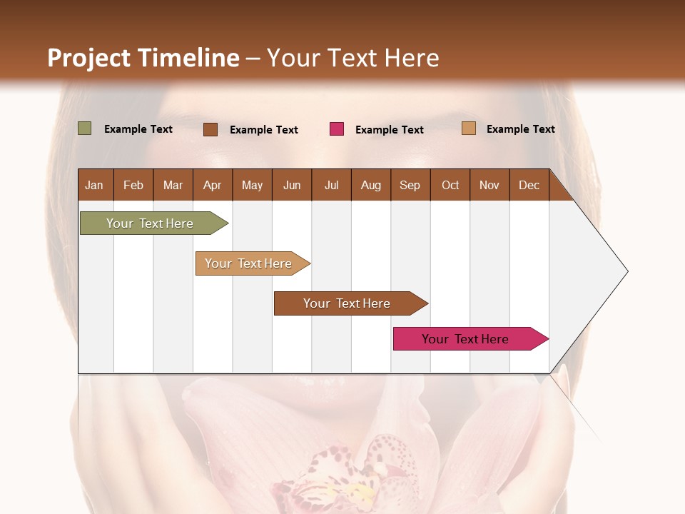 Female Relax Model PowerPoint Template
