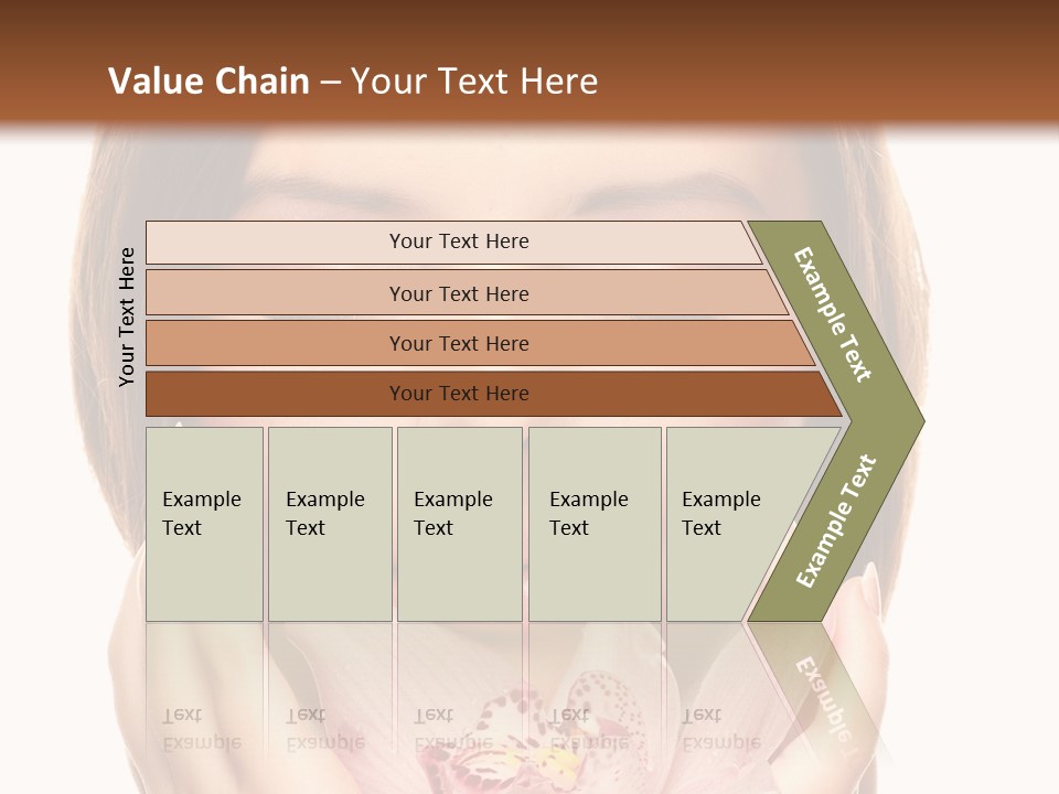 Female Relax Model PowerPoint Template
