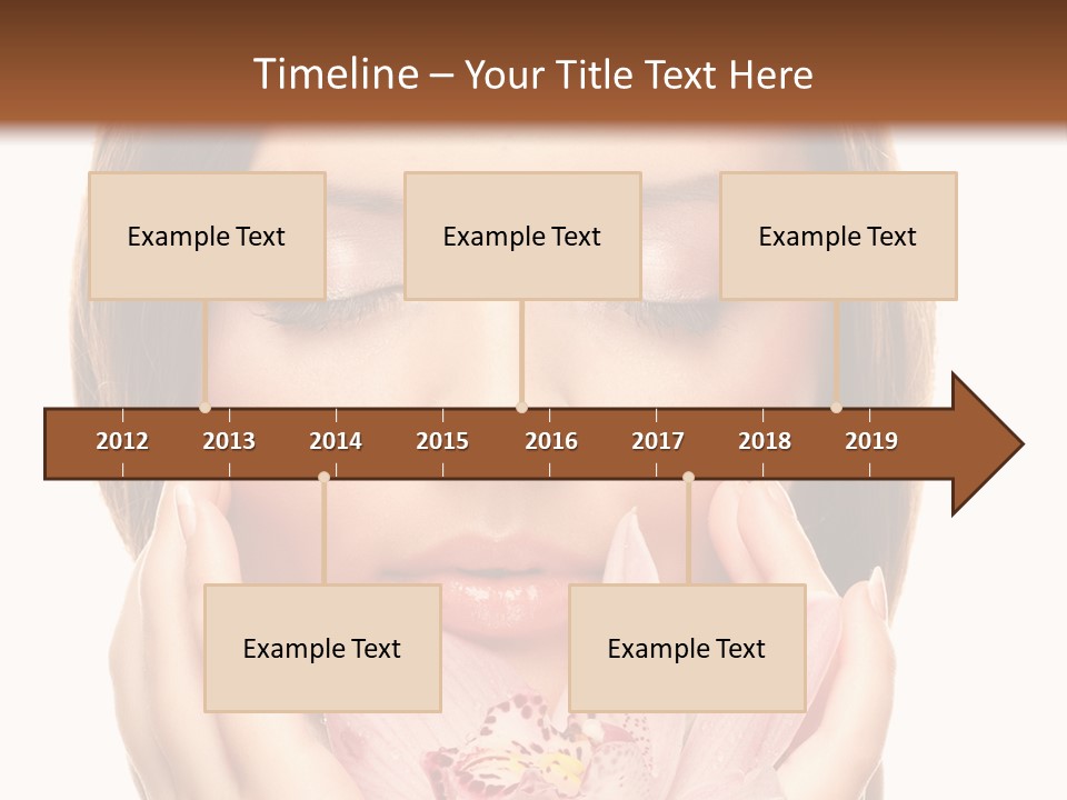 Female Relax Model PowerPoint Template