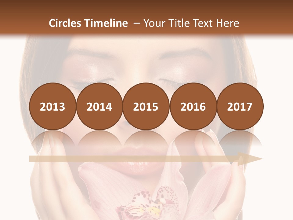 Female Relax Model PowerPoint Template