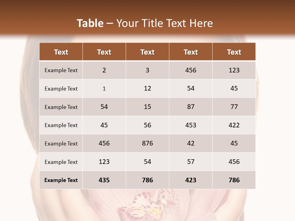 Female Relax Model PowerPoint Template