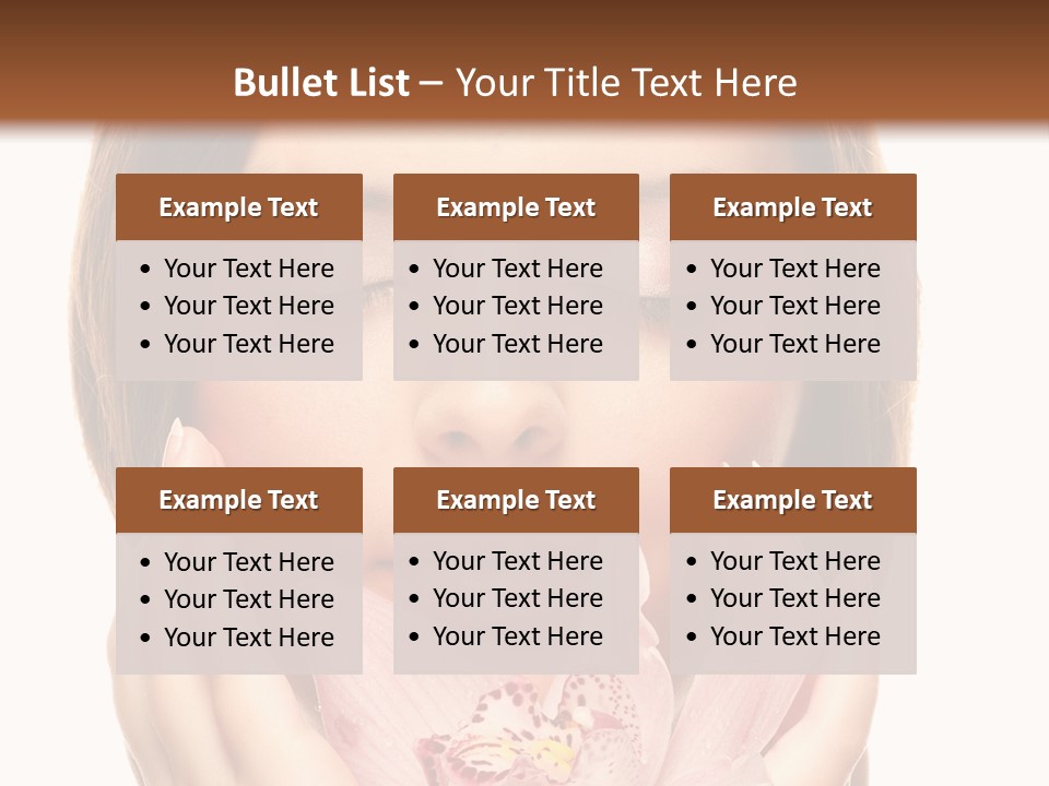 Female Relax Model PowerPoint Template