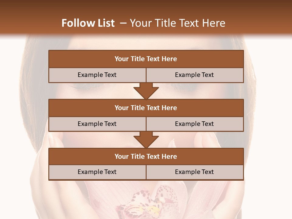 Female Relax Model PowerPoint Template