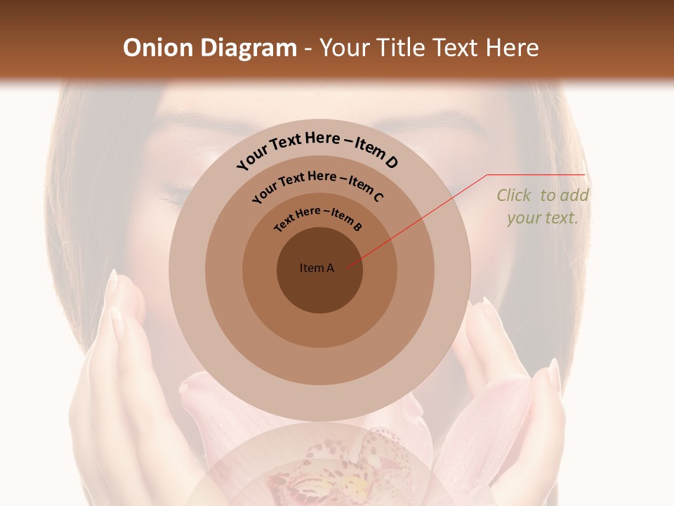 Female Relax Model PowerPoint Template