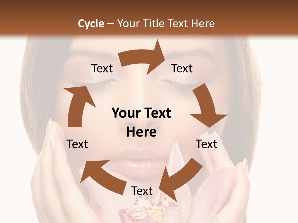 Female Relax Model PowerPoint Template