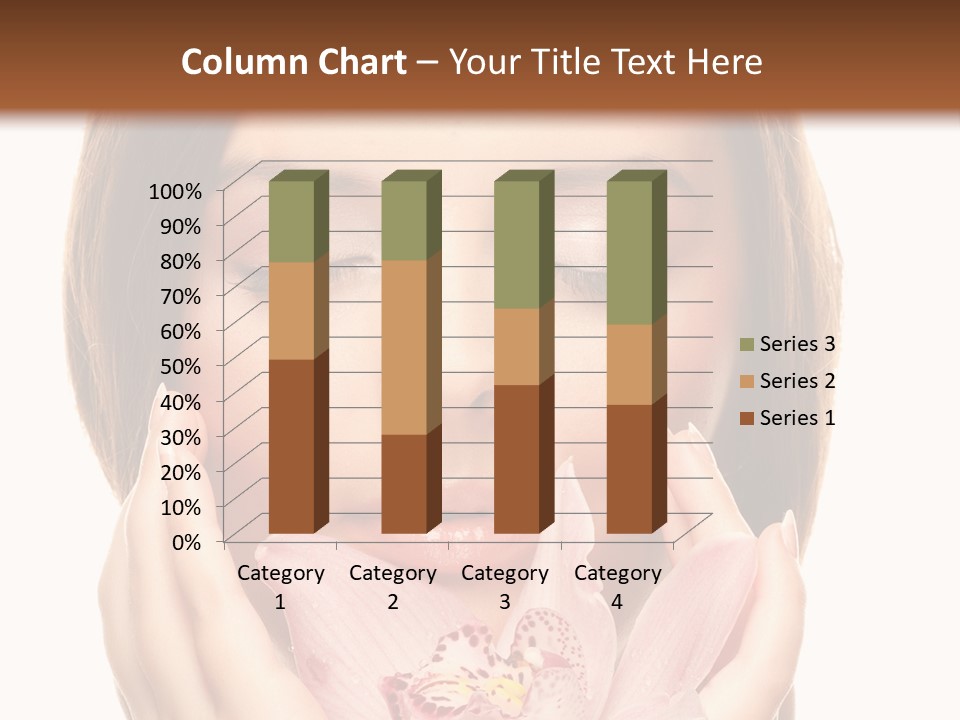 Female Relax Model PowerPoint Template