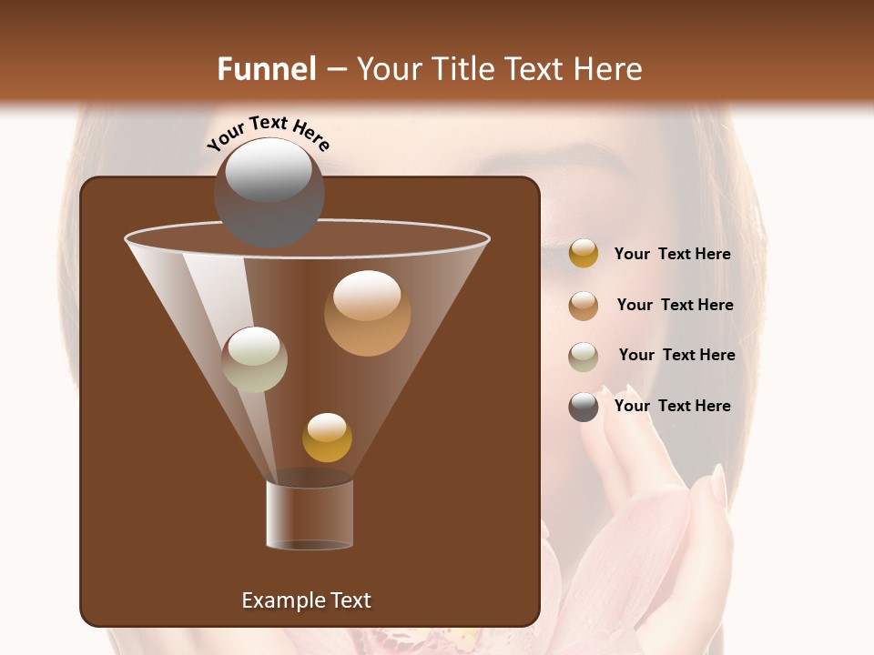 Female Relax Model PowerPoint Template