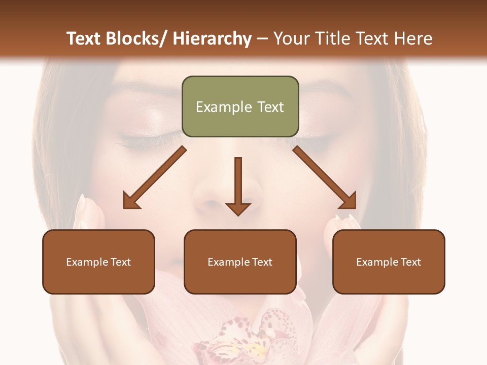 Female Relax Model PowerPoint Template