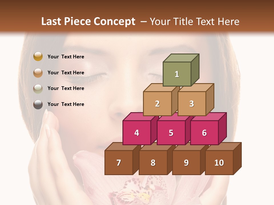 Female Relax Model PowerPoint Template