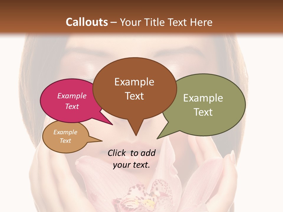 Female Relax Model PowerPoint Template