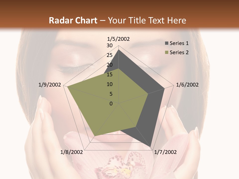 Female Relax Model PowerPoint Template