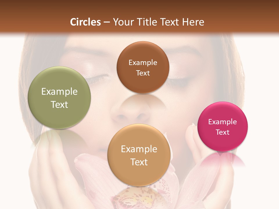 Female Relax Model PowerPoint Template