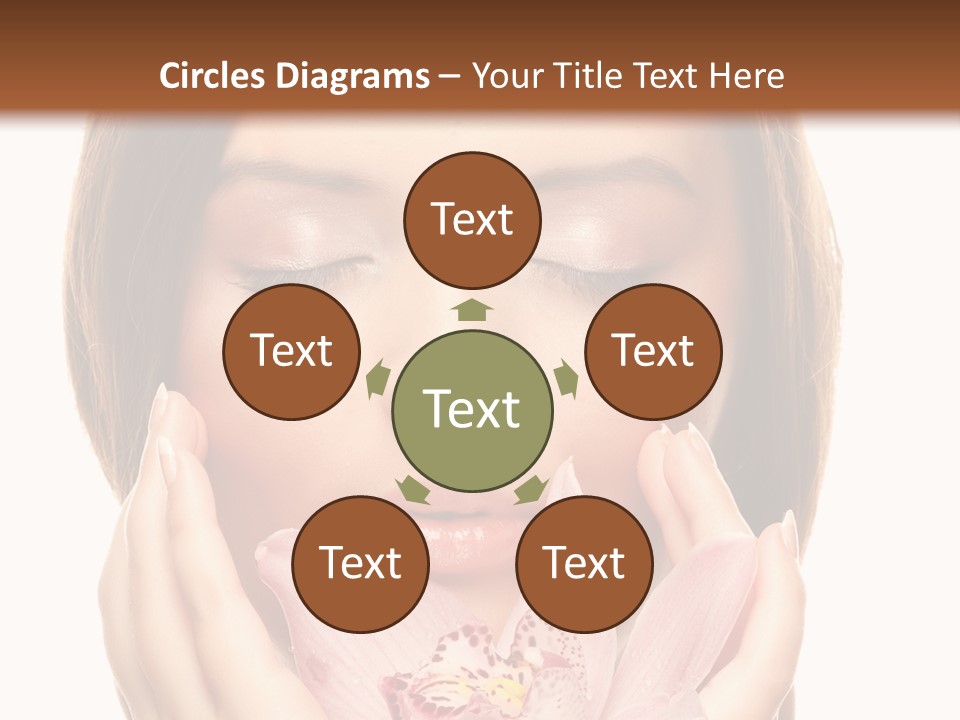 Female Relax Model PowerPoint Template