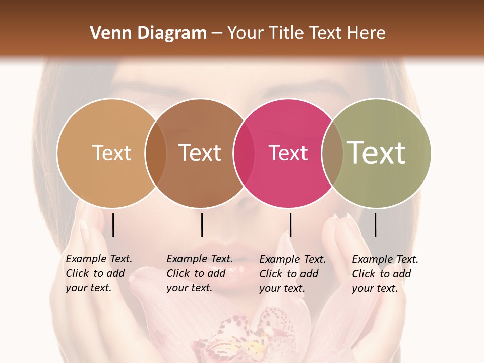 Female Relax Model PowerPoint Template