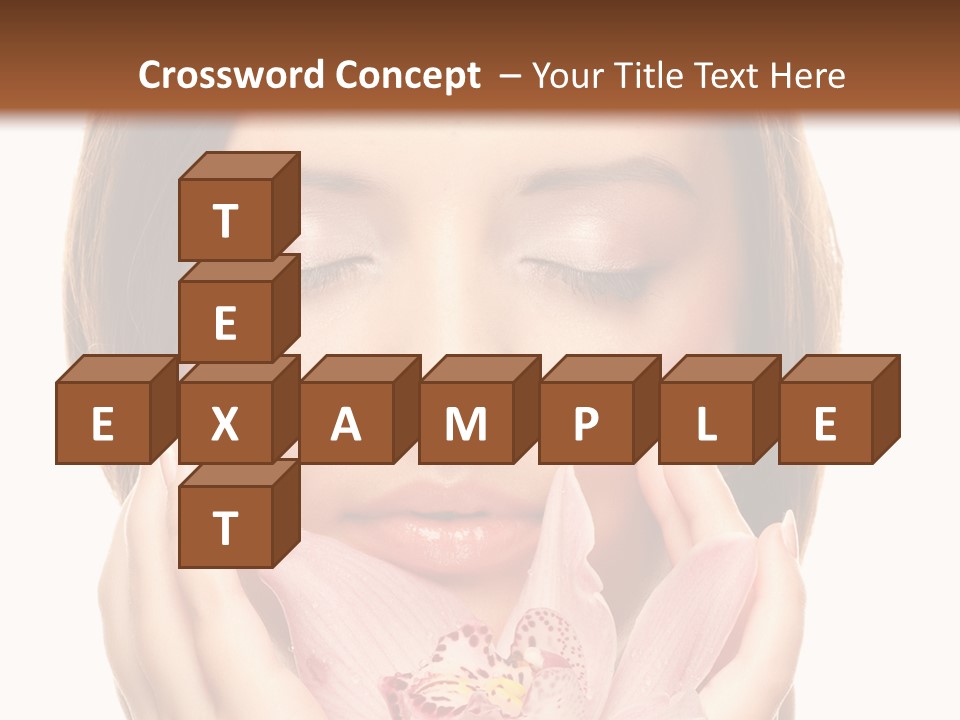 Female Relax Model PowerPoint Template