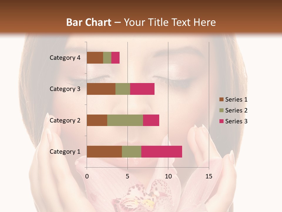 Female Relax Model PowerPoint Template