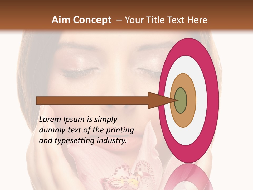 Female Relax Model PowerPoint Template