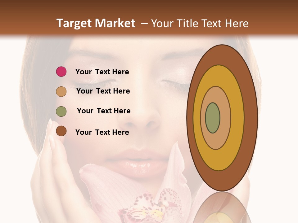 Female Relax Model PowerPoint Template