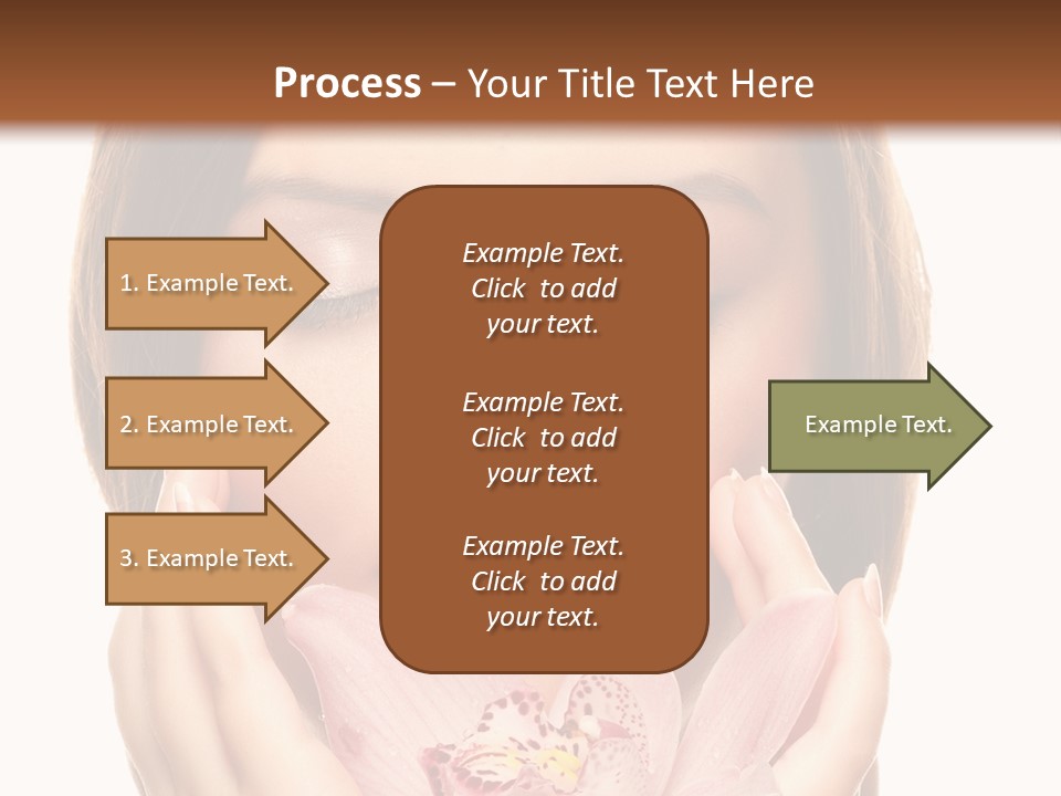 Female Relax Model PowerPoint Template