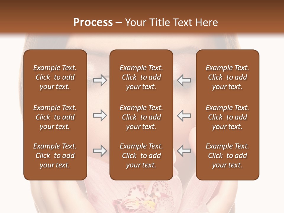 Female Relax Model PowerPoint Template