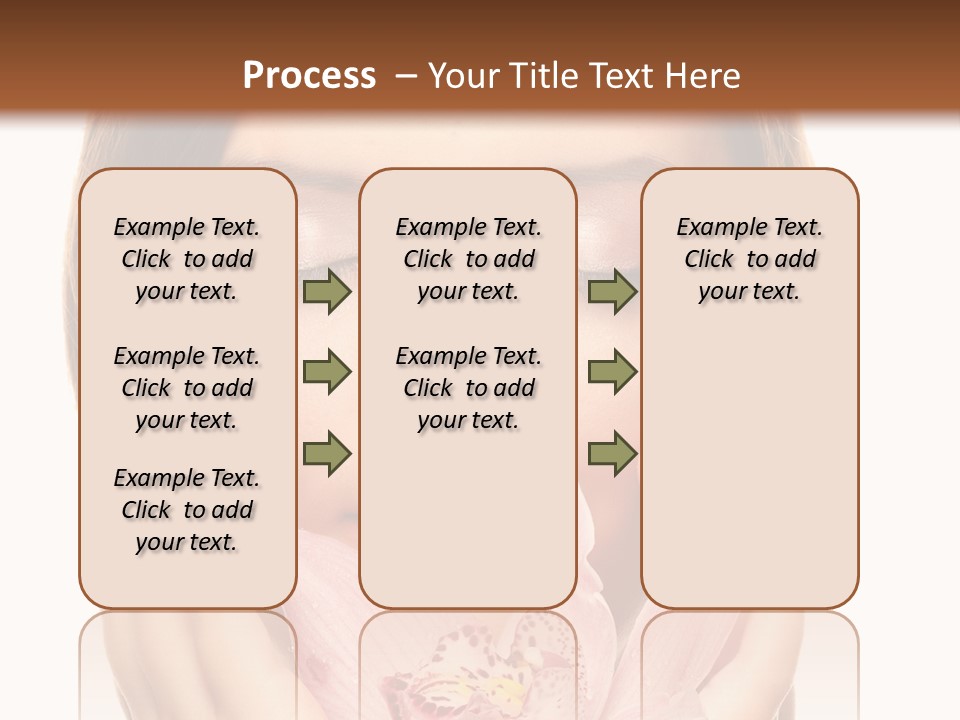 Female Relax Model PowerPoint Template