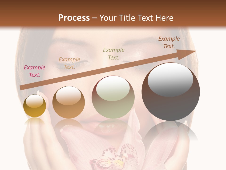 Female Relax Model PowerPoint Template