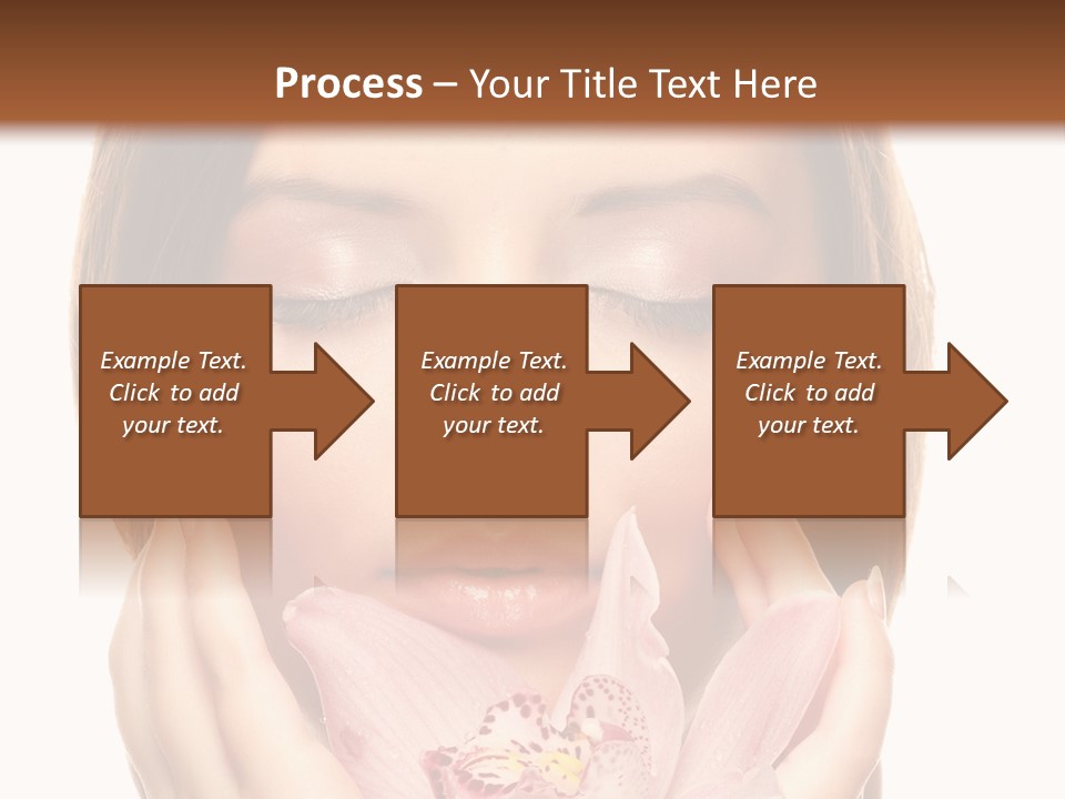 Female Relax Model PowerPoint Template