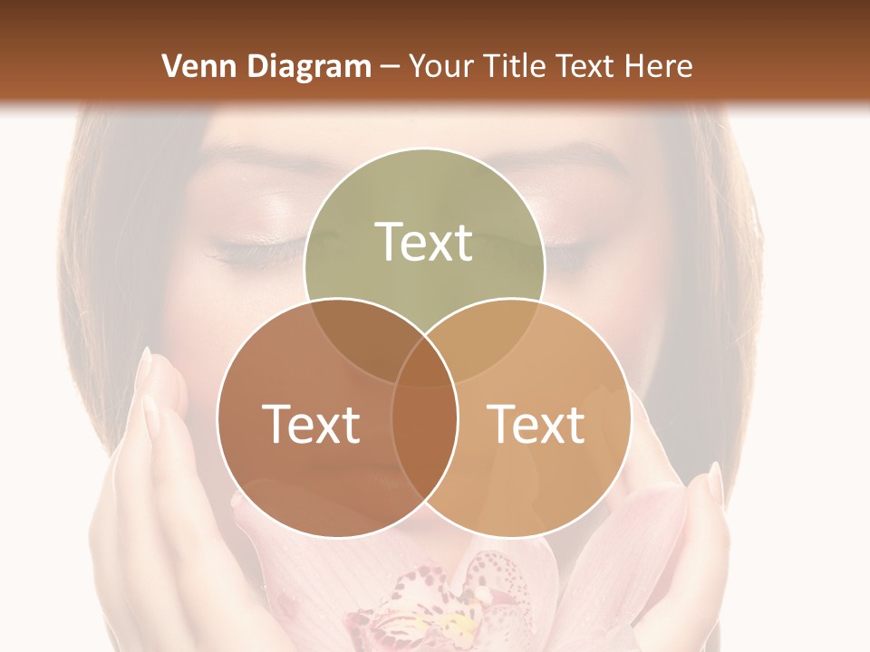 Female Relax Model PowerPoint Template