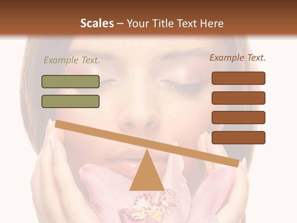 Female Relax Model PowerPoint Template