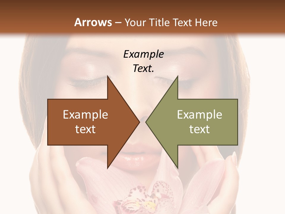 Female Relax Model PowerPoint Template