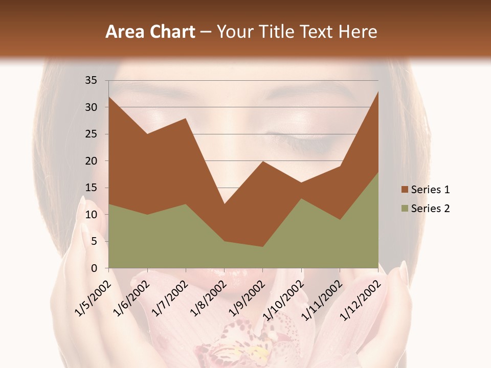 Female Relax Model PowerPoint Template