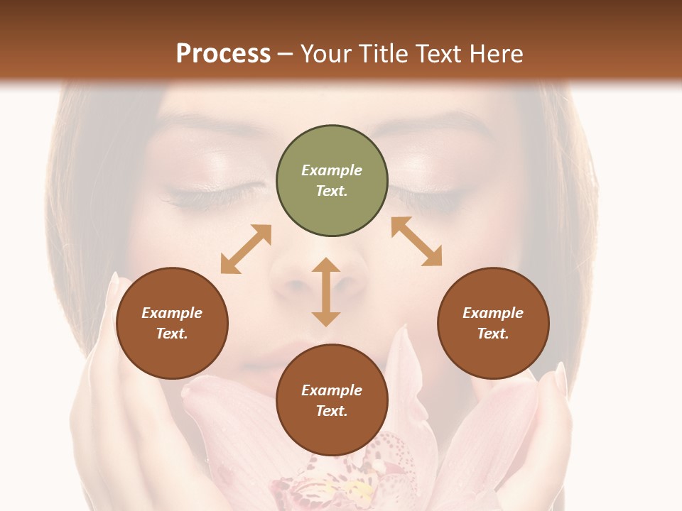 Female Relax Model PowerPoint Template