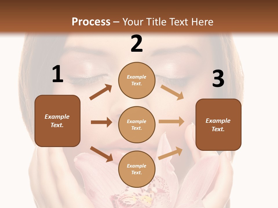 Female Relax Model PowerPoint Template