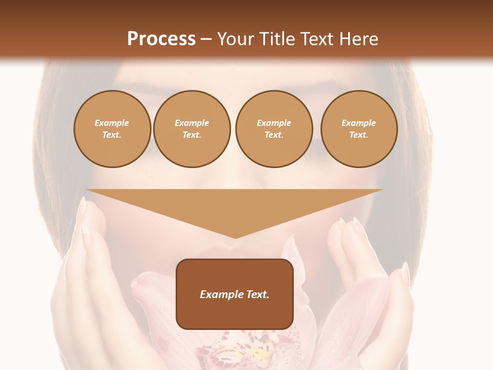 Female Relax Model PowerPoint Template
