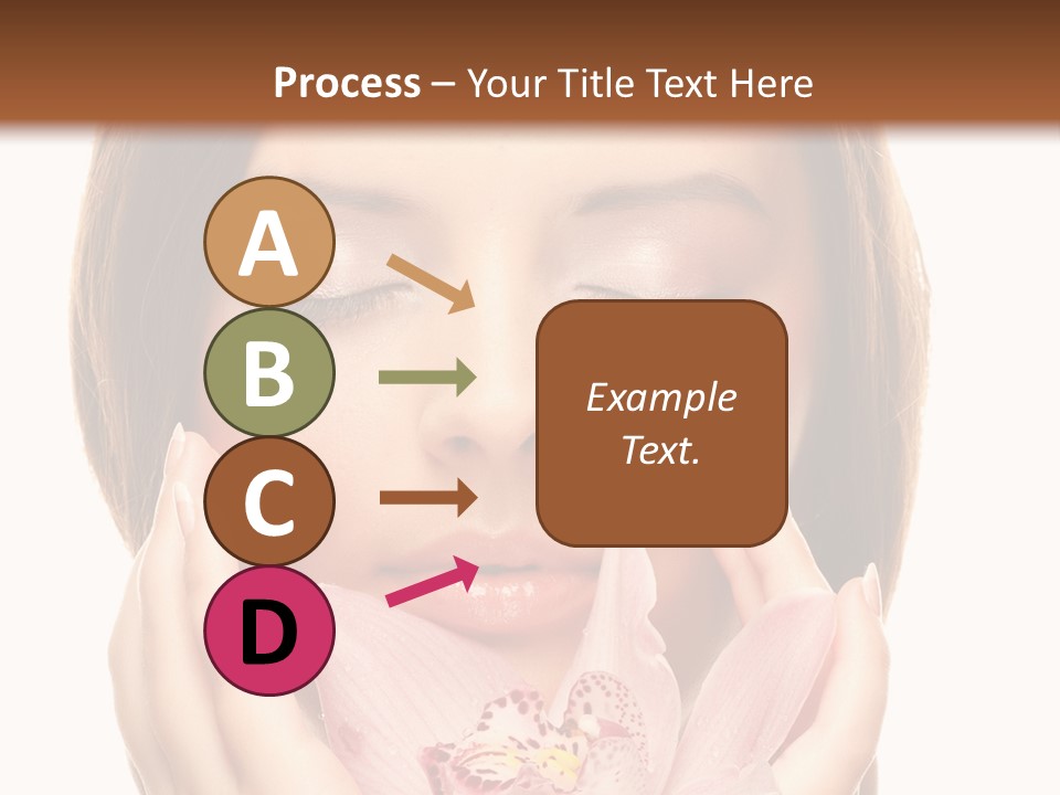 Female Relax Model PowerPoint Template